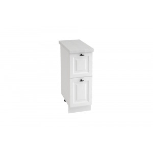 Шкаф нижний с 2 ящиками ШН2Я 300 НИЦЦА ROYAL (BLANCO) 300 мм