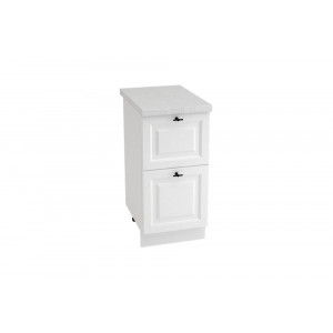Шкаф нижний с 2 ящиками ШН2Я 400 НИЦЦА ROYAL (BLANCO) 400 мм