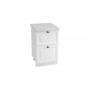Шкаф нижний с 2 ящиками ШН2Я 500 НИЦЦА ROYAL (BLANCO) 500 мм