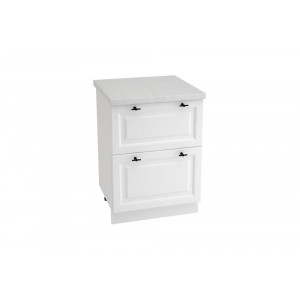 Шкаф нижний с 2 ящиками ШН2Я 600 НИЦЦА ROYAL (BLANCO) 600 мм