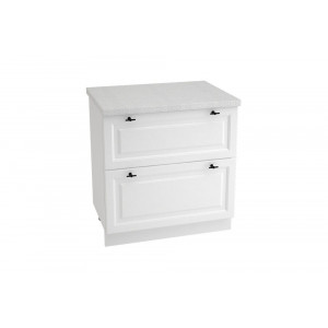Шкаф нижний с 2 ящиками ШН2Я 800 НИЦЦА ROYAL (BLANCO) 800 мм