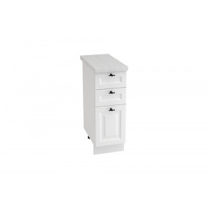 Шкаф нижний с 3 ящиками ШН3Я 300 НИЦЦА ROYAL (BLANCO) 300 мм