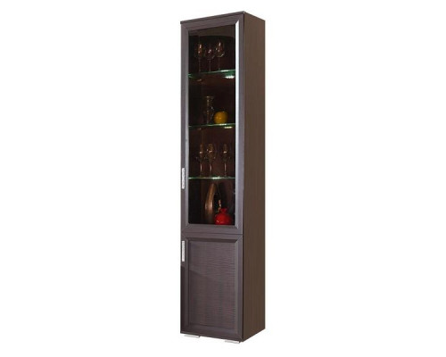 Пенал стекло 450 № 12 КОРВЕТ ЛЮКС (венге)